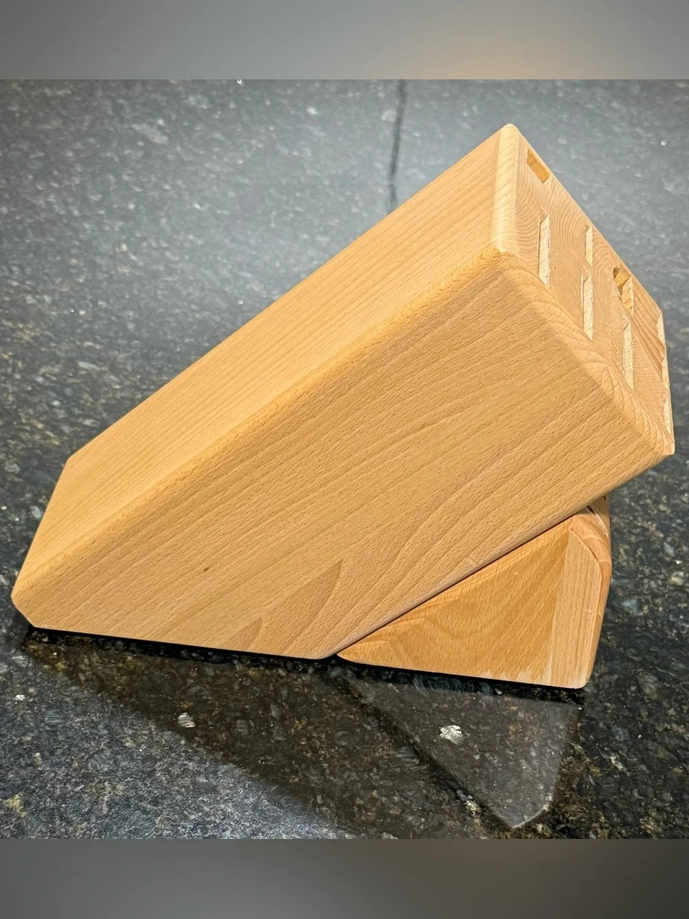 Wüsthof 13 Slot Beech Wood Knife Block Empty Kitchen Storage Holder
